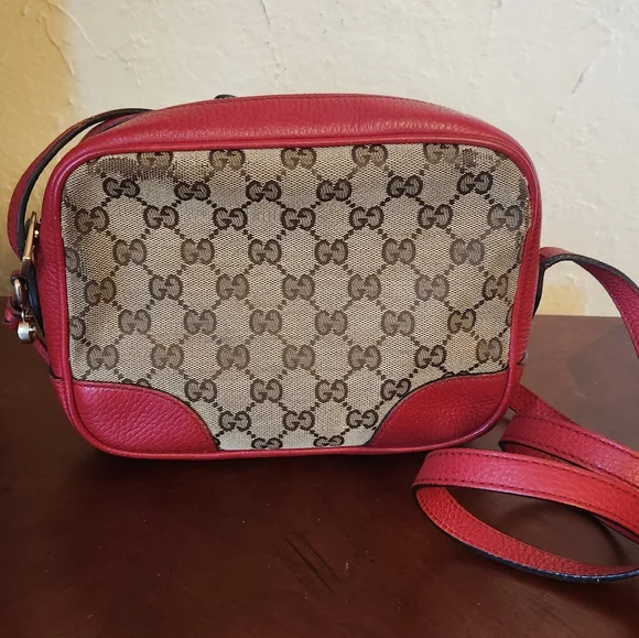 Gucci Canvas Bree Leather Crossbody Bag - Picture 4 of 14